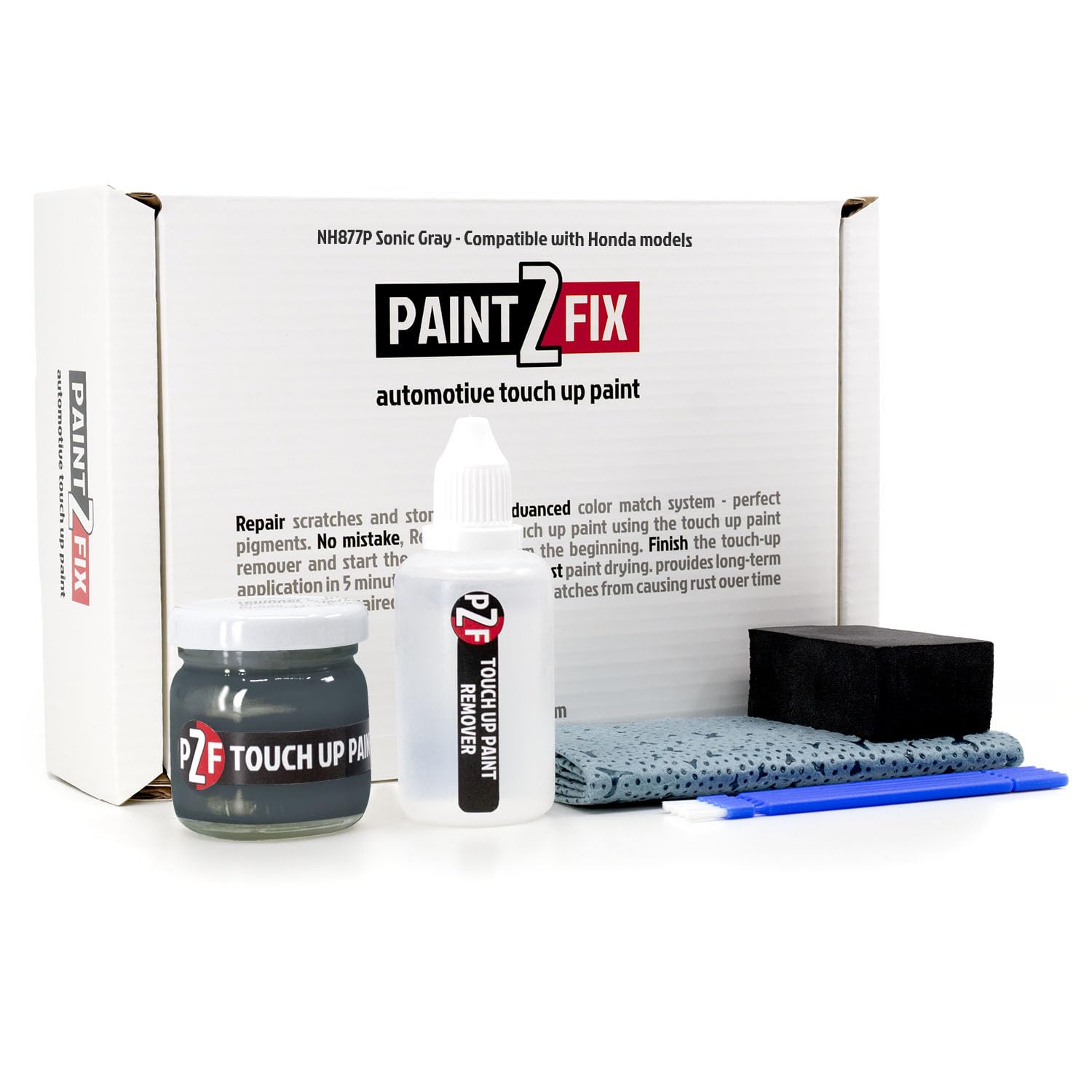 HONDA Pコート NH877P Sonic Gray Touch Up Paint Kit for Honda Scratch and